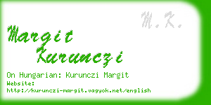 margit kurunczi business card